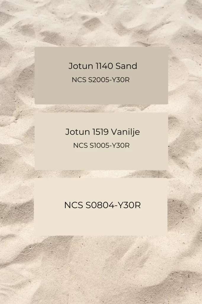 Jotun sand kombinasjoner